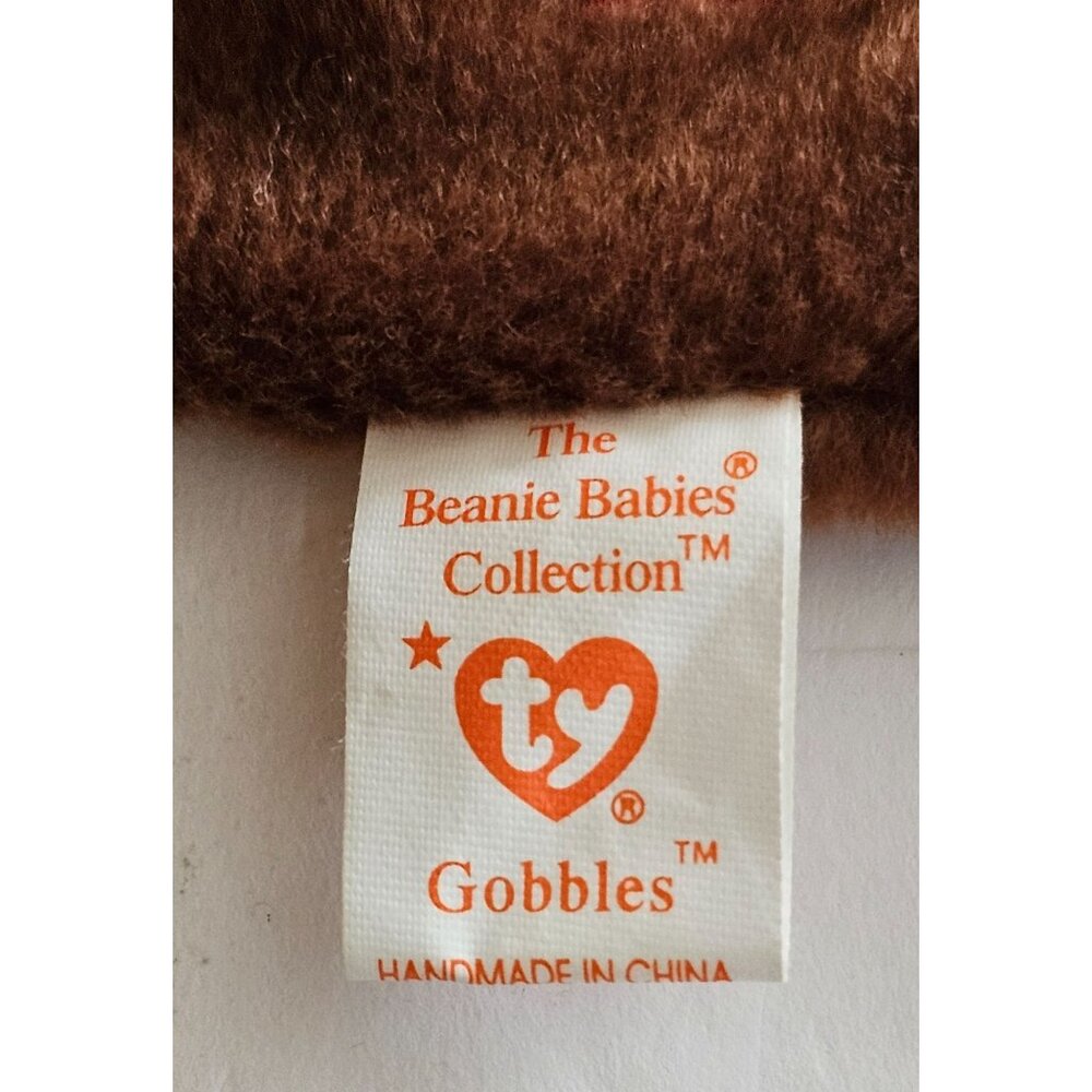 TY Beanie Babies: Gobbles The Turkey, Errors, Vintage, Mint, Retired, Style 4034 - Picture 4 of 5
